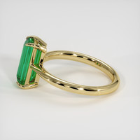 1.31 Ct. Emerald Ring, 18K Yellow Gold 4