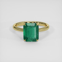 2.69 Ct. Emerald Ring, 18K Yellow Gold 1