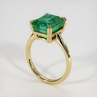 5.95 Ct. Emerald Ring, 18K Yellow Gold 2