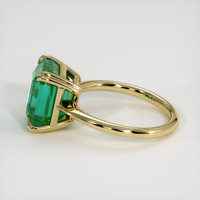 5.95 Ct. Emerald Ring, 18K Yellow Gold 4