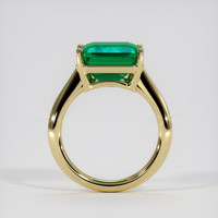 5.81 Ct. Emerald Ring, 18K Yellow Gold 3