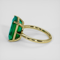 7.73 Ct. Emerald Ring, 18K Yellow Gold 4