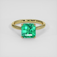 2.46 Ct. Emerald Ring, 18K Yellow Gold 1