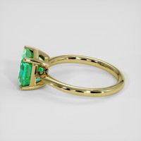 2.46 Ct. Emerald Ring, 18K Yellow Gold 4