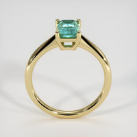 1.30 Ct. Emerald Ring, 18K Yellow Gold 3