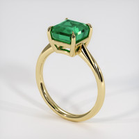 2.01 Ct. Emerald Ring, 18K Yellow Gold 2