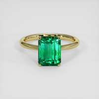 2.82 Ct. Emerald Ring, 18K Yellow Gold 1