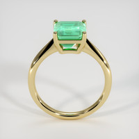 2.17 Ct. Emerald Ring, 18K Yellow Gold 3