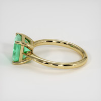 2.17 Ct. Emerald Ring, 18K Yellow Gold 4