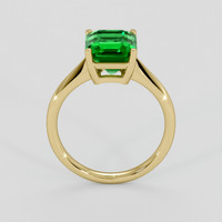 2.94 Ct. Emerald Ring, 18K Yellow Gold 3