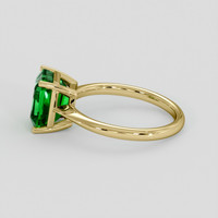 2.94 Ct. Emerald Ring, 18K Yellow Gold 4