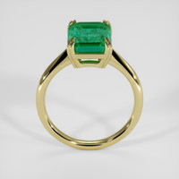3.50 Ct. Emerald Ring, 18K Yellow Gold 3