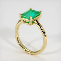 2.33 Ct. Emerald Ring, 18K Yellow Gold 2