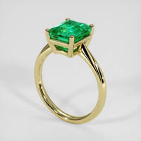 2.95 Ct. Emerald Ring, 18K Yellow Gold 2