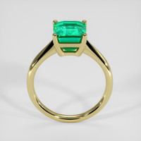 2.95 Ct. Emerald Ring, 18K Yellow Gold 3