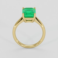 2.59 Ct. Emerald Ring, 18K Yellow Gold 3