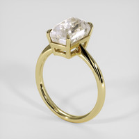 3.37 Ct. Rainbow Moonstone Ring, 18K Yellow Gold 2