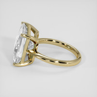 7.21 Ct. White Goshenite Ring, 18K Yellow Gold 4
