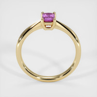 0.54 Ct. Pink Sapphire Ring, 18K Yellow Gold 3