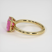 2.03 Ct. Pink Sapphire Ring, 18K Yellow Gold 4