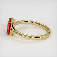 1.05 Ct. Ruby Ring, 18K Yellow Gold 4