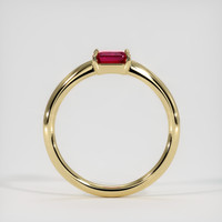 0.98 Ct. Ruby Ring, 18K Yellow Gold 3