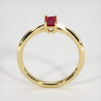 0.51 Ct. Ruby  Ring - 18K Yellow Gold