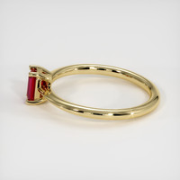 0.51 Ct. Ruby  Ring - 18K Yellow Gold