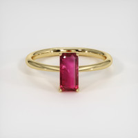 1.57 Ct. Ruby Ring, 18K Yellow Gold 1