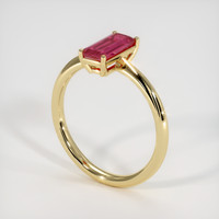 1.57 Ct. Ruby Ring, 18K Yellow Gold 2