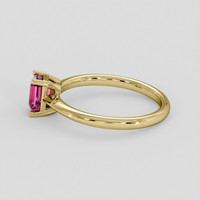 1.08 Ct. Pink Sapphire Ring, 18K Yellow Gold 4