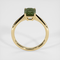 2.13 Ct. Green Sapphire Ring, 18K Yellow Gold 3