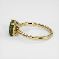 2.13 Ct. Green Sapphire Ring, 18K Yellow Gold 4