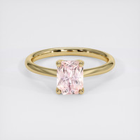 1.57 Ct. Padparadscha Sapphire Ring, 18K Yellow Gold 1