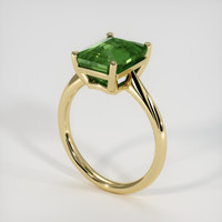 5.05 Ct. Green Sapphire Ring, 18K Yellow Gold 2