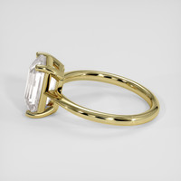 3.59 Ct. White Sapphire Ring, 18K Yellow Gold 4