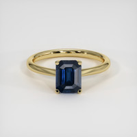 1.93 Ct. Blue Sapphire Ring, 18K Yellow Gold 1