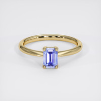 1.01 Ct. Violet Sapphire Ring, 18K Yellow Gold 1