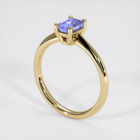 1.01 Ct. Violet Sapphire Ring, 18K Yellow Gold 2