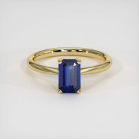 1.09 Ct. Sapphire Ring, 18K Yellow Gold 1