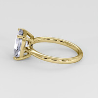 3.56 Ct. Blue Sapphire Ring, 18K Yellow Gold 4
