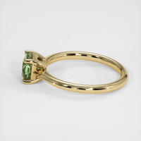 1.18 Ct. Green Sapphire Ring, 18K Yellow Gold 4