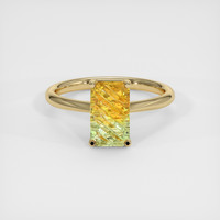 2.63 Ct. Bi Color Sapphire Ring, 18K Yellow Gold 1