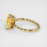 2.63 Ct. Bi Color Sapphire Ring, 18K Yellow Gold 4