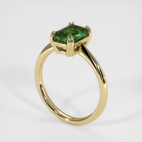 1.74 Ct. Green Sapphire Ring, 18K Yellow Gold 2