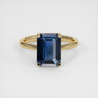 2.78 Ct. Blue Sapphire Ring, 18K Yellow Gold 1