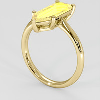 1.88 Ct. Yellow Sapphire Ring, 18K Yellow Gold 2