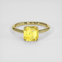3.45 Ct. Yellow Sapphire Ring, 18K Yellow Gold 1