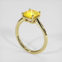 3.45 Ct. Yellow Sapphire Ring, 18K Yellow Gold 2