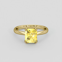 2.10 Ct. Yellow Sapphire Ring, 18K Yellow Gold 1